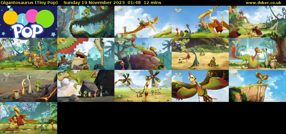 Gigantosaurus (Tiny Pop) Sunday 19 November 2023 01:48 - 02:00