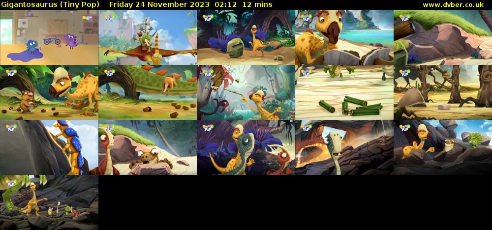 Gigantosaurus (Tiny Pop) Friday 24 November 2023 02:12 - 02:24