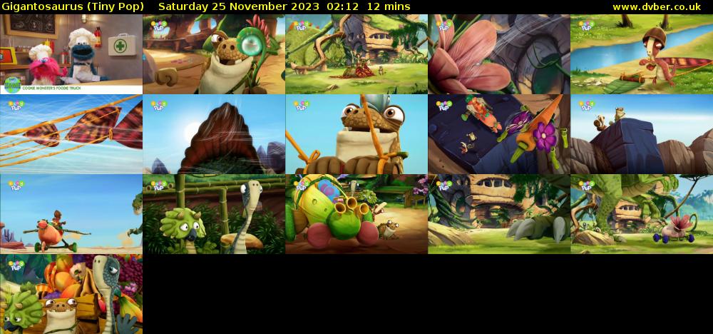 Gigantosaurus (Tiny Pop) Saturday 25 November 2023 02:12 - 02:24