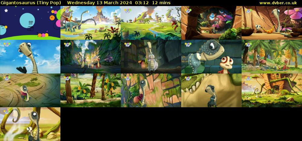 Gigantosaurus (Tiny Pop) Wednesday 13 March 2024 03:12 - 03:24