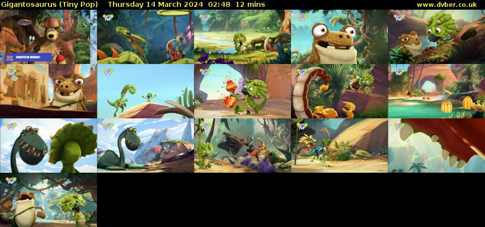 Gigantosaurus (Tiny Pop) Thursday 14 March 2024 02:48 - 03:00