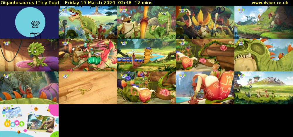 Gigantosaurus (Tiny Pop) Friday 15 March 2024 02:48 - 03:00