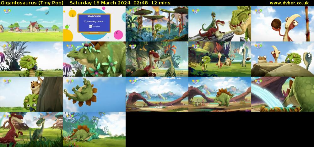 Gigantosaurus (Tiny Pop) Saturday 16 March 2024 02:48 - 03:00
