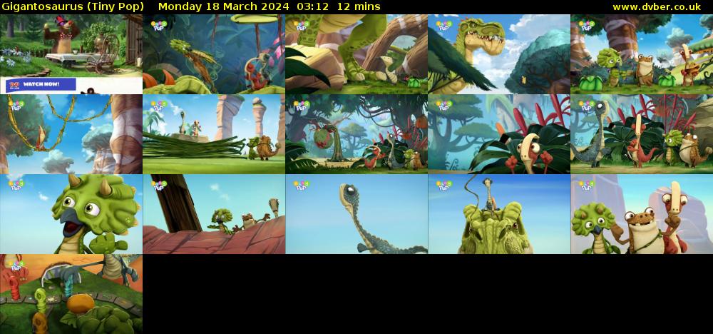 Gigantosaurus (Tiny Pop) Monday 18 March 2024 03:12 - 03:24