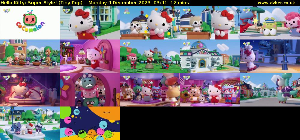 Hello Kitty: Super Style! (Tiny Pop) Monday 4 December 2023 03:41 - 03:53