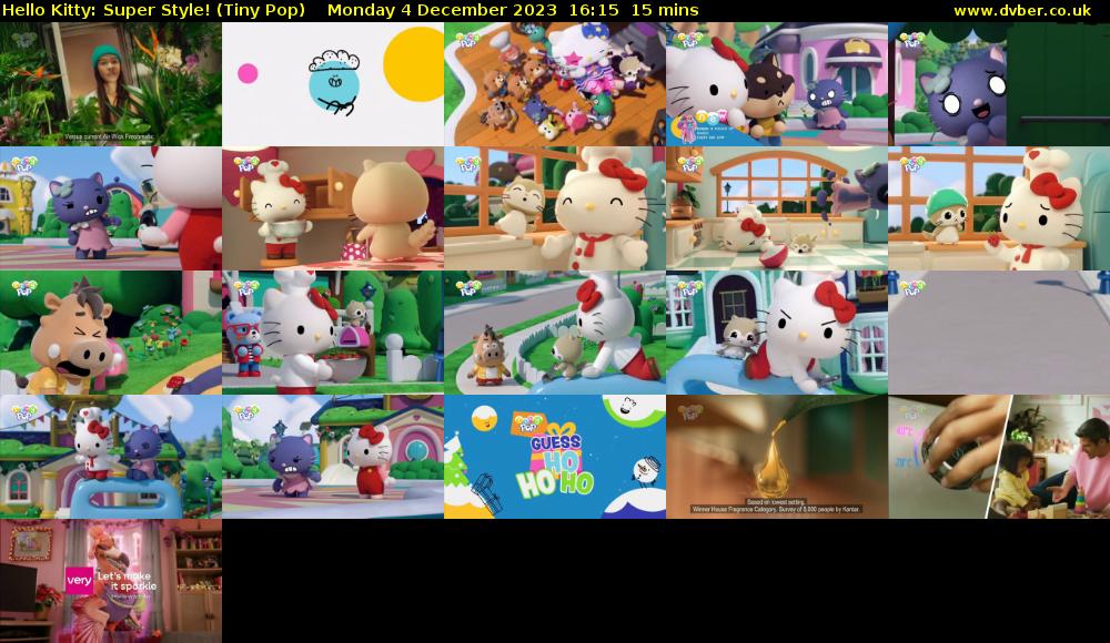Hello Kitty: Super Style! (Tiny Pop) Monday 4 December 2023 16:15 - 16:30