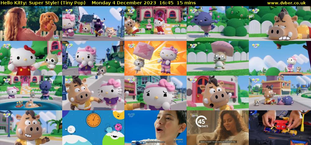 Hello Kitty: Super Style! (Tiny Pop) Monday 4 December 2023 16:45 - 17:00