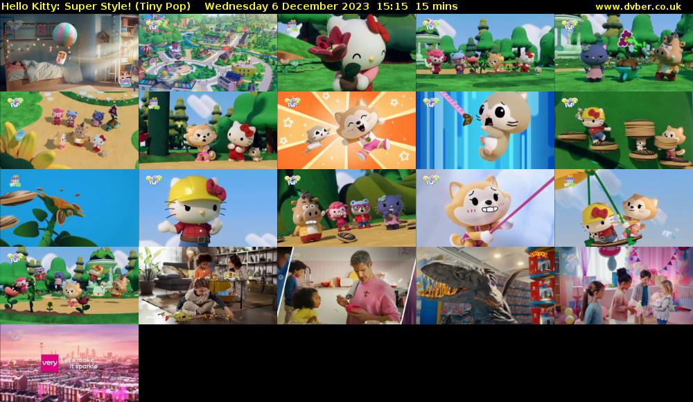 Hello Kitty: Super Style! (Tiny Pop) Wednesday 6 December 2023 15:15 - 15:30