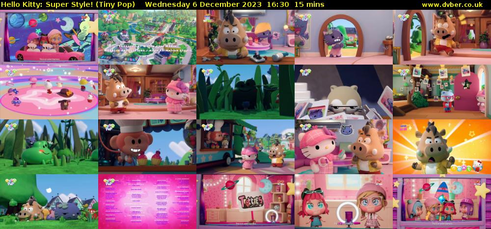 Hello Kitty: Super Style! (Tiny Pop) Wednesday 6 December 2023 16:30 - 16:45