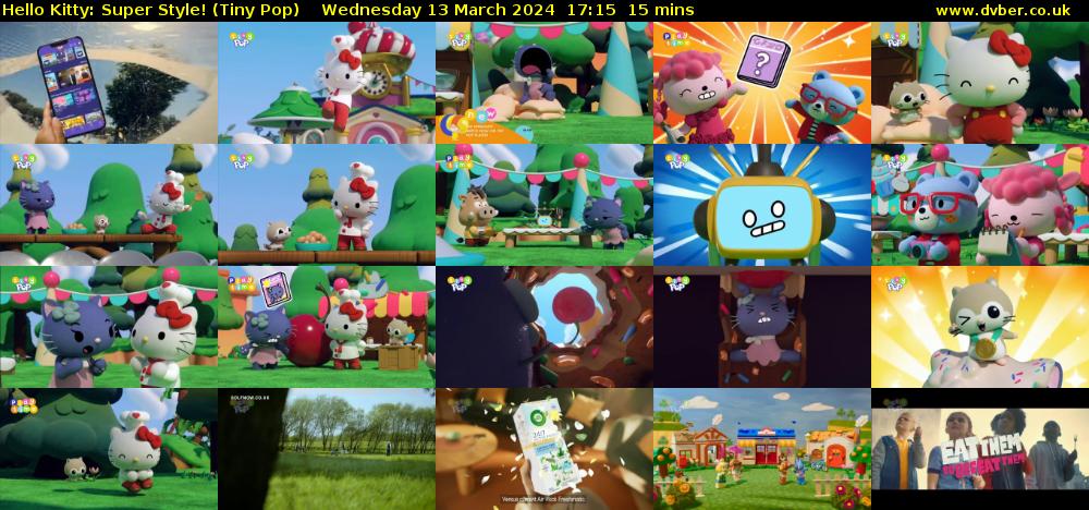 Hello Kitty: Super Style! (Tiny Pop) Wednesday 13 March 2024 17:15 - 17:30