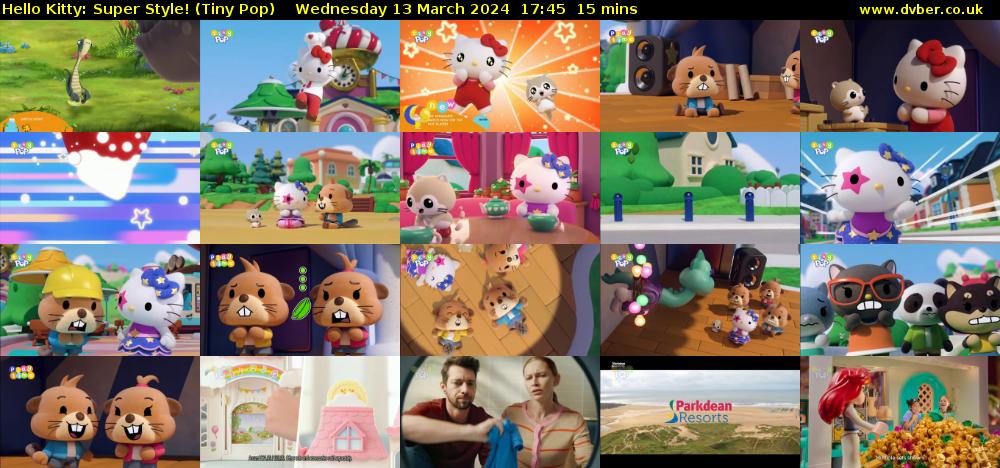 Hello Kitty: Super Style! (Tiny Pop) Wednesday 13 March 2024 17:45 - 18:00