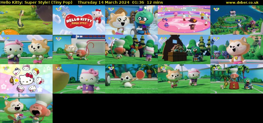 Hello Kitty: Super Style! (Tiny Pop) Thursday 14 March 2024 01:36 - 01:48