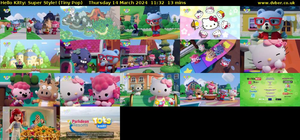 Hello Kitty: Super Style! (Tiny Pop) Thursday 14 March 2024 11:32 - 11:45