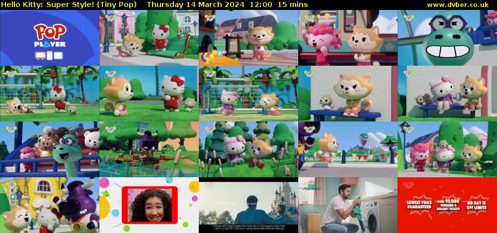 Hello Kitty: Super Style! (Tiny Pop) Thursday 14 March 2024 12:00 - 12:15