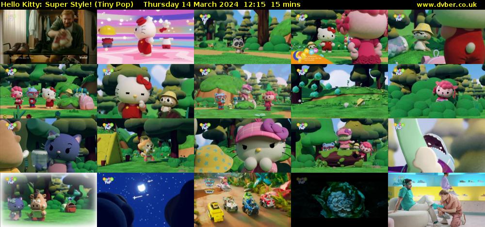 Hello Kitty: Super Style! (Tiny Pop) Thursday 14 March 2024 12:15 - 12:30