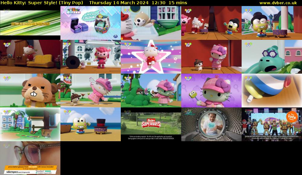 Hello Kitty: Super Style! (Tiny Pop) Thursday 14 March 2024 12:30 - 12:45