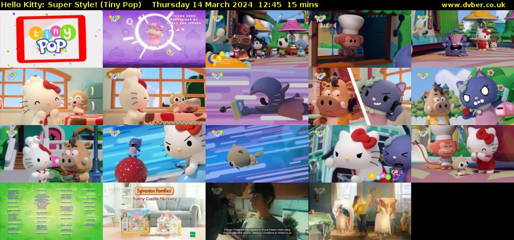Hello Kitty: Super Style! (Tiny Pop) Thursday 14 March 2024 12:45 - 13:00
