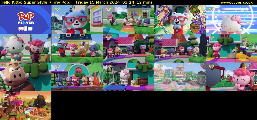 Hello Kitty: Super Style! (Tiny Pop) Friday 15 March 2024 01:24 - 01:36
