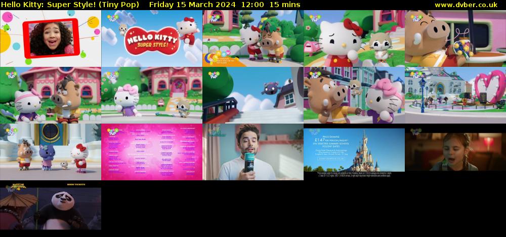 Hello Kitty: Super Style! (Tiny Pop) Friday 15 March 2024 12:00 - 12:15