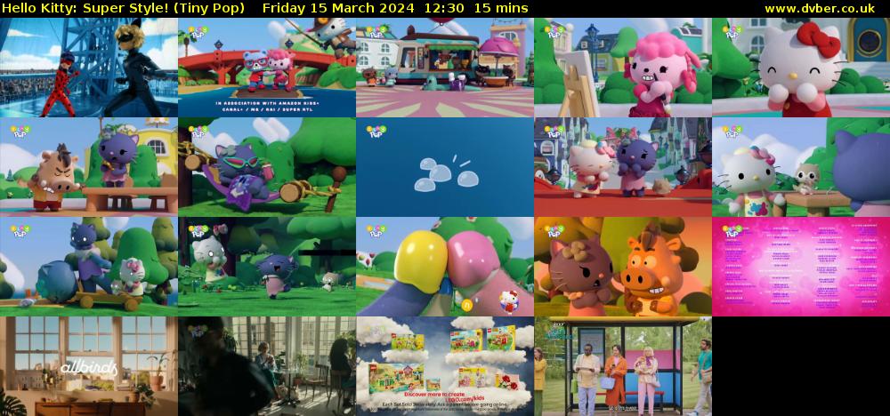 Hello Kitty: Super Style! (Tiny Pop) Friday 15 March 2024 12:30 - 12:45