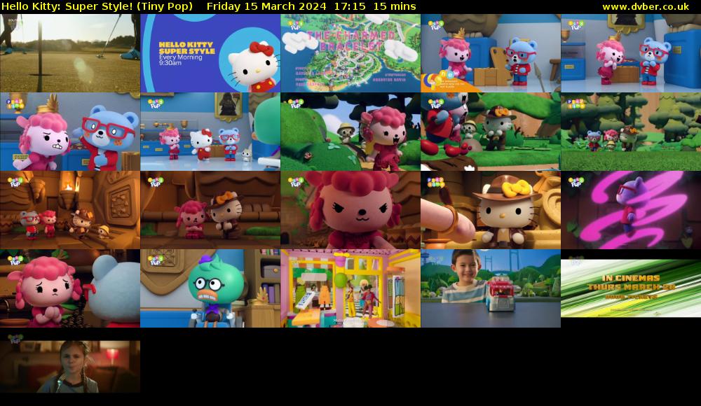 Hello Kitty: Super Style! (Tiny Pop) Friday 15 March 2024 17:15 - 17:30