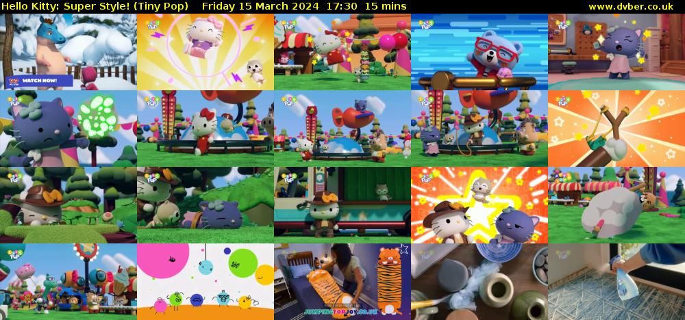 Hello Kitty: Super Style! (Tiny Pop) Friday 15 March 2024 17:30 - 17:45