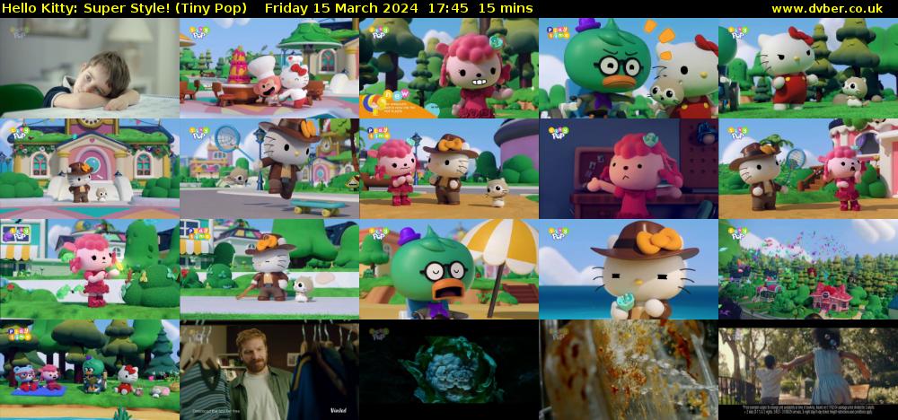 Hello Kitty: Super Style! (Tiny Pop) Friday 15 March 2024 17:45 - 18:00