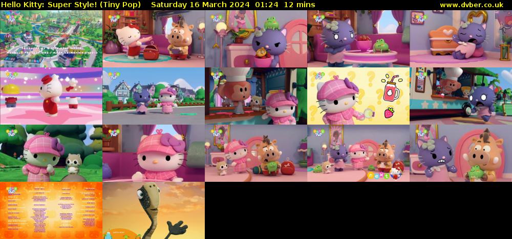 Hello Kitty: Super Style! (Tiny Pop) Saturday 16 March 2024 01:24 - 01:36