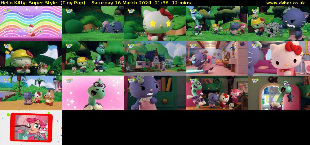 Hello Kitty: Super Style! (Tiny Pop) Saturday 16 March 2024 01:36 - 01:48