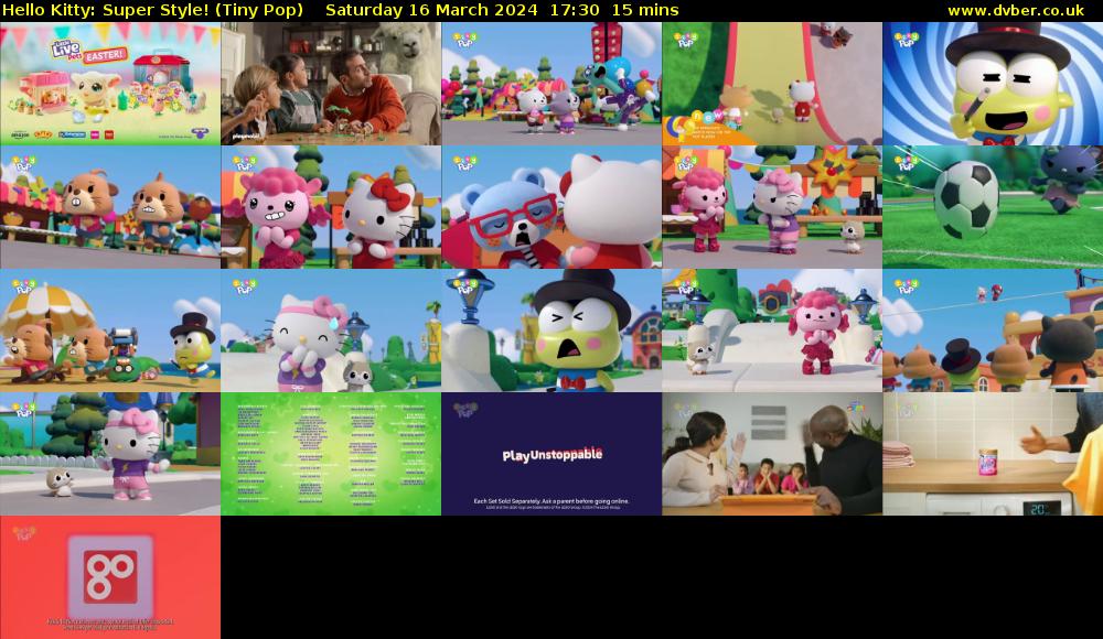 Hello Kitty: Super Style! (Tiny Pop) Saturday 16 March 2024 17:30 - 17:45