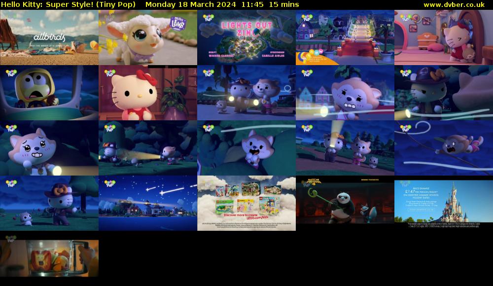 Hello Kitty: Super Style! (Tiny Pop) Monday 18 March 2024 11:45 - 12:00