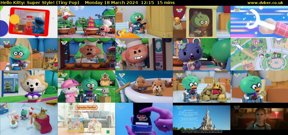 Hello Kitty: Super Style! (Tiny Pop) Monday 18 March 2024 12:15 - 12:30