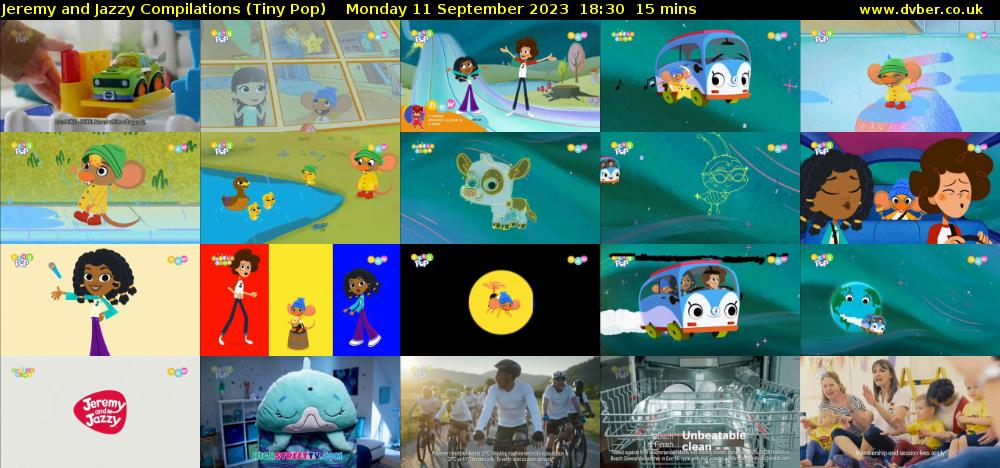 Jeremy and Jazzy Compilations (Tiny Pop) Monday 11 September 2023 18:30 - 18:45
