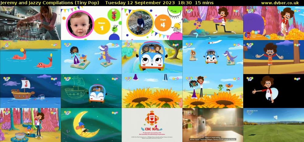 Jeremy and Jazzy Compilations (Tiny Pop) Tuesday 12 September 2023 18:30 - 18:45