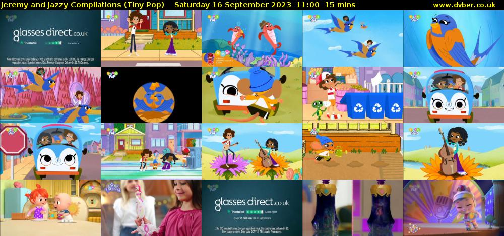 Jeremy and Jazzy Compilations (Tiny Pop) Saturday 16 September 2023 11:00 - 11:15