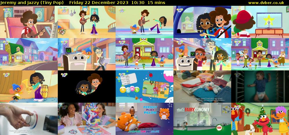 Jeremy and Jazzy (Tiny Pop) Friday 22 December 2023 10:30 - 10:45