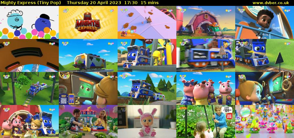 Mighty Express (Tiny Pop) Thursday 20 April 2023 17:30 - 17:45