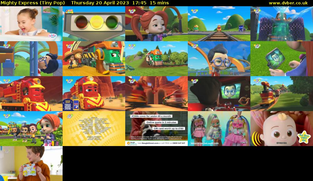 Mighty Express (Tiny Pop) Thursday 20 April 2023 17:45 - 18:00