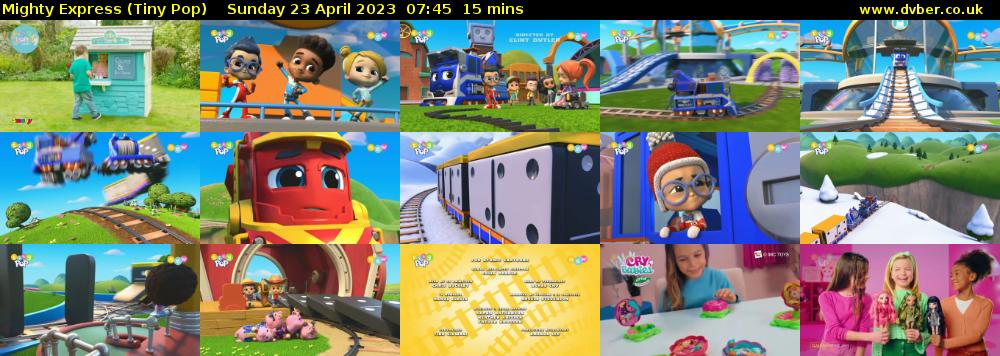 Mighty Express (Tiny Pop) Sunday 23 April 2023 07:45 - 08:00