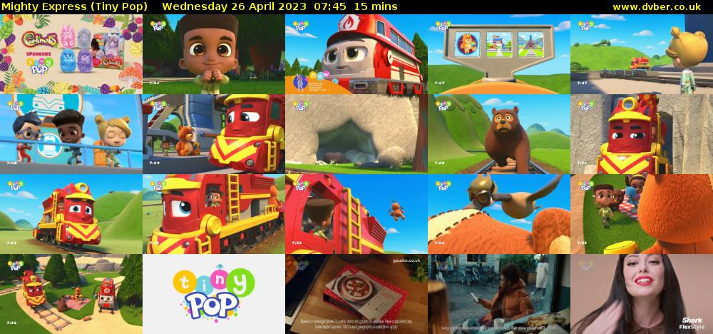 Mighty Express (Tiny Pop) Wednesday 26 April 2023 07:45 - 08:00