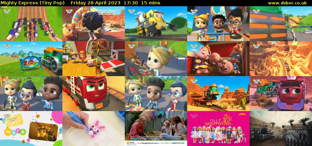 Mighty Express (Tiny Pop) Friday 28 April 2023 17:30 - 17:45