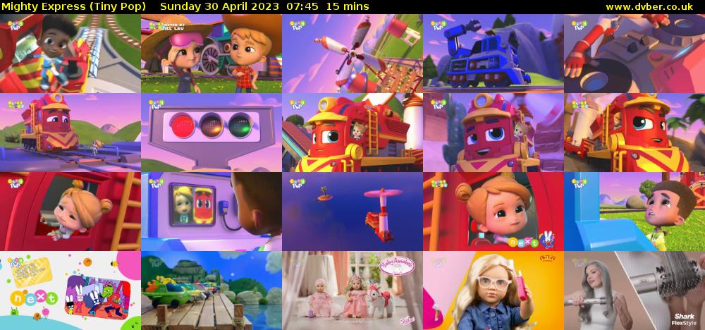 Mighty Express (Tiny Pop) Sunday 30 April 2023 07:45 - 08:00