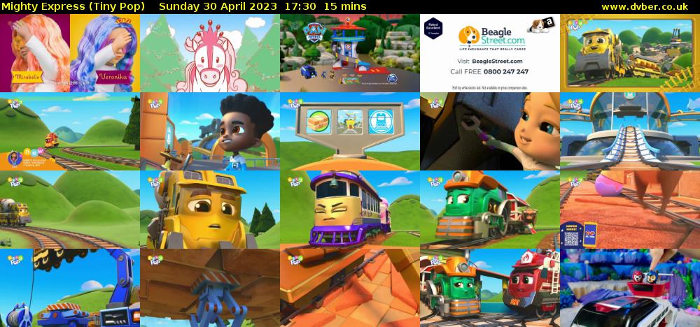Mighty Express (Tiny Pop) Sunday 30 April 2023 17:30 - 17:45