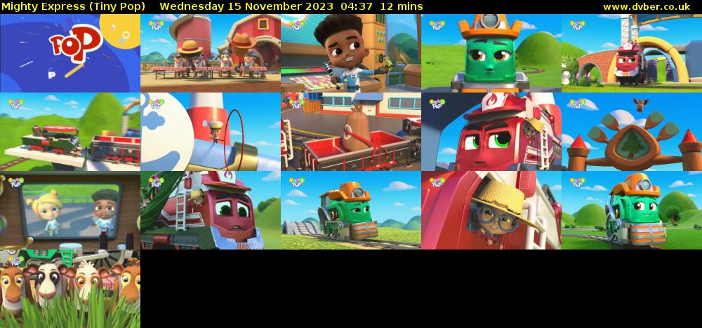 Mighty Express (Tiny Pop) Wednesday 15 November 2023 04:37 - 04:49