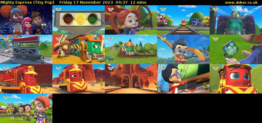 Mighty Express (Tiny Pop) Friday 17 November 2023 04:37 - 04:49