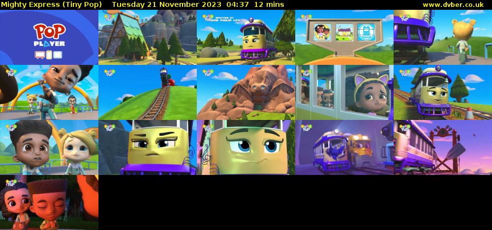 Mighty Express (Tiny Pop) Tuesday 21 November 2023 04:37 - 04:49