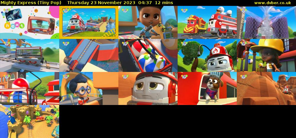 Mighty Express (Tiny Pop) Thursday 23 November 2023 04:37 - 04:49