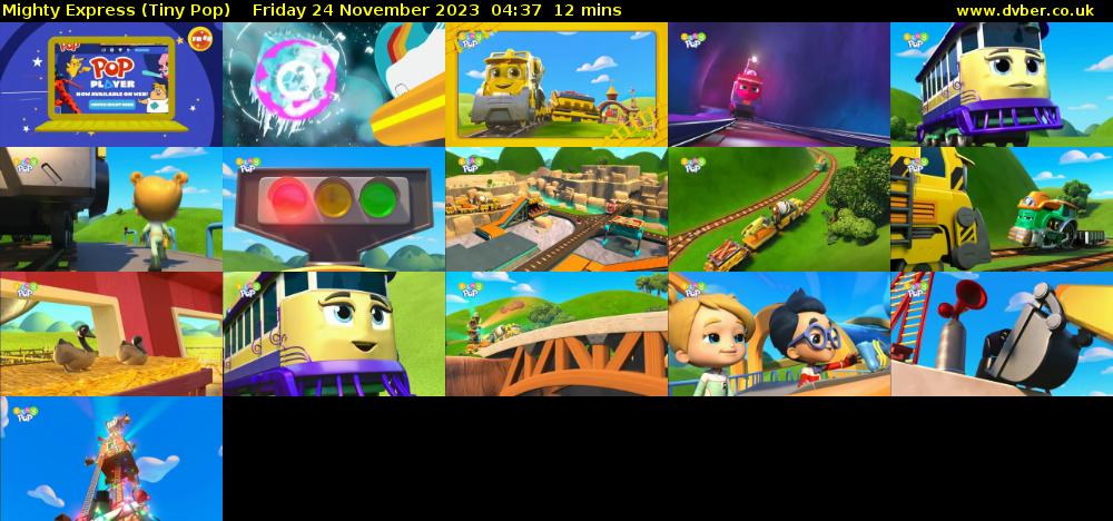 Mighty Express (Tiny Pop) Friday 24 November 2023 04:37 - 04:49
