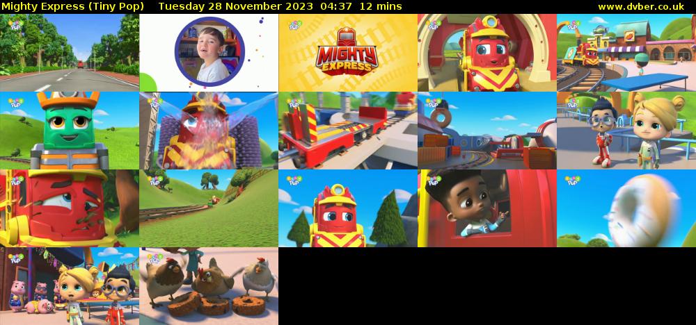 Mighty Express (Tiny Pop) Tuesday 28 November 2023 04:37 - 04:49