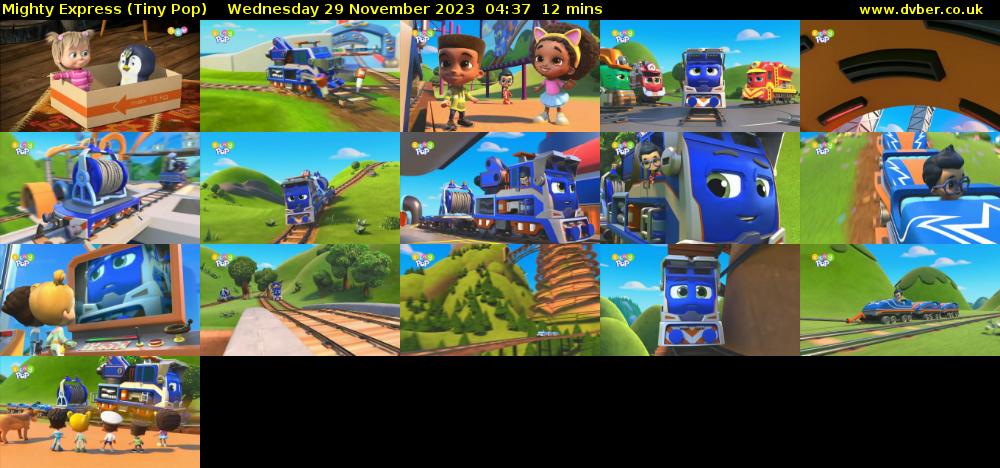 Mighty Express (Tiny Pop) Wednesday 29 November 2023 04:37 - 04:49